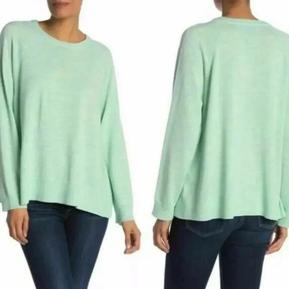 Eileen Fisher Nwt Aurora Arora Split Hem Sweater